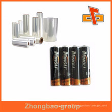 Customised plasic PVC battery shrink wrap film china producer